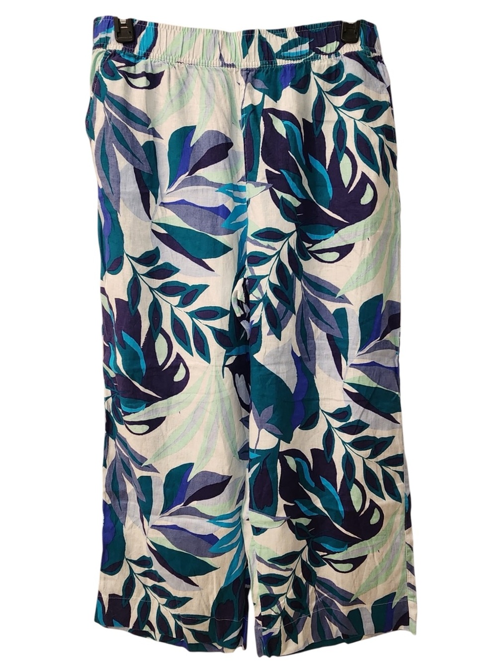 New C&C California Linen Ankle Length Tropical Print Pants Resortwear‎ Vacation - Picture 3 of 5